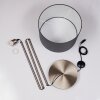 Lampadaire Rinkens Nickel mat, 1 lumière