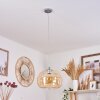 Suspension Salameo Argenté, 1 lumière