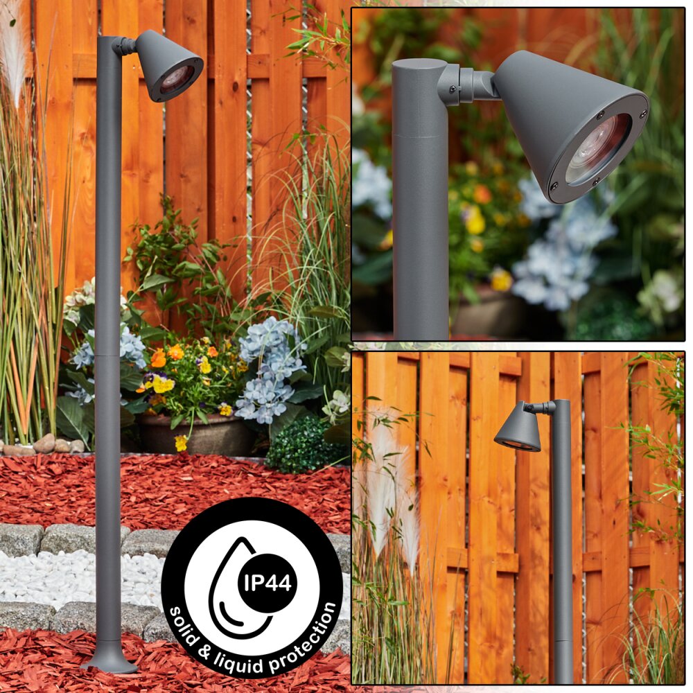 Borne lumineuse Milond Anthracite, 1 lumière main product photo