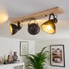 Plafonnier Svanfolk Bois clair, Noir, 3 lumières