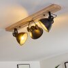 Plafonnier Svanfolk Bois clair, Noir, 3 lumières