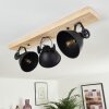 Plafonnier Svanfolk Bois clair, Noir, 3 lumières