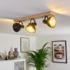 Plafonnier Svanfolk Bois clair, Noir, 3 lumières