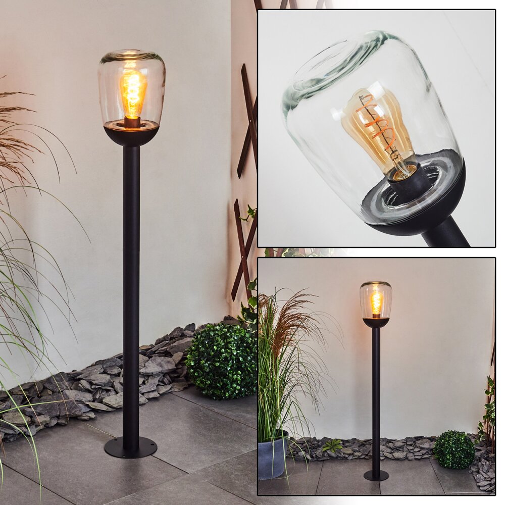 Borne lumineuse Ystheim Noir, 1 lumière main product photo