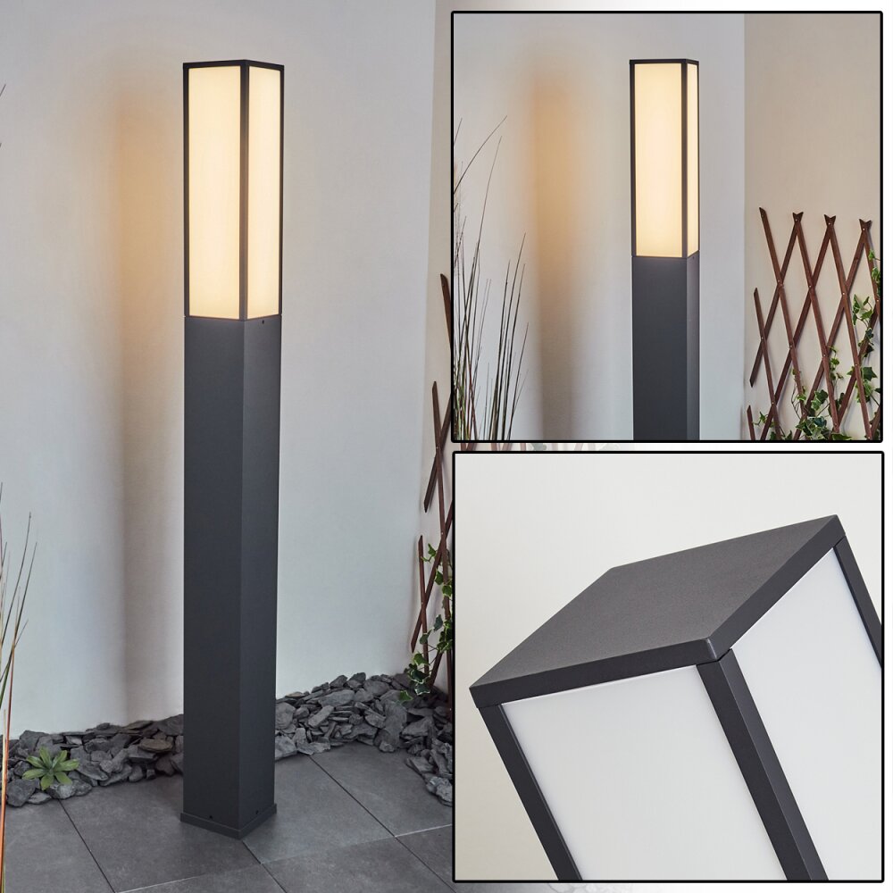 Borne lumineuse Apidou LED Anthracite, 1 lumière main product photo