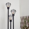 Borne lumineuse Solda Noir, 3 lumières