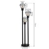 Borne lumineuse Solda Noir, 3 lumières