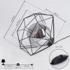 Lampe de table Uarau Noir, 1 lumière