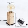 Lampe de table Derville Écru, Noir, 1 lumière