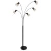 Lampadaire Globo PRISKA Noir, 5 lumières