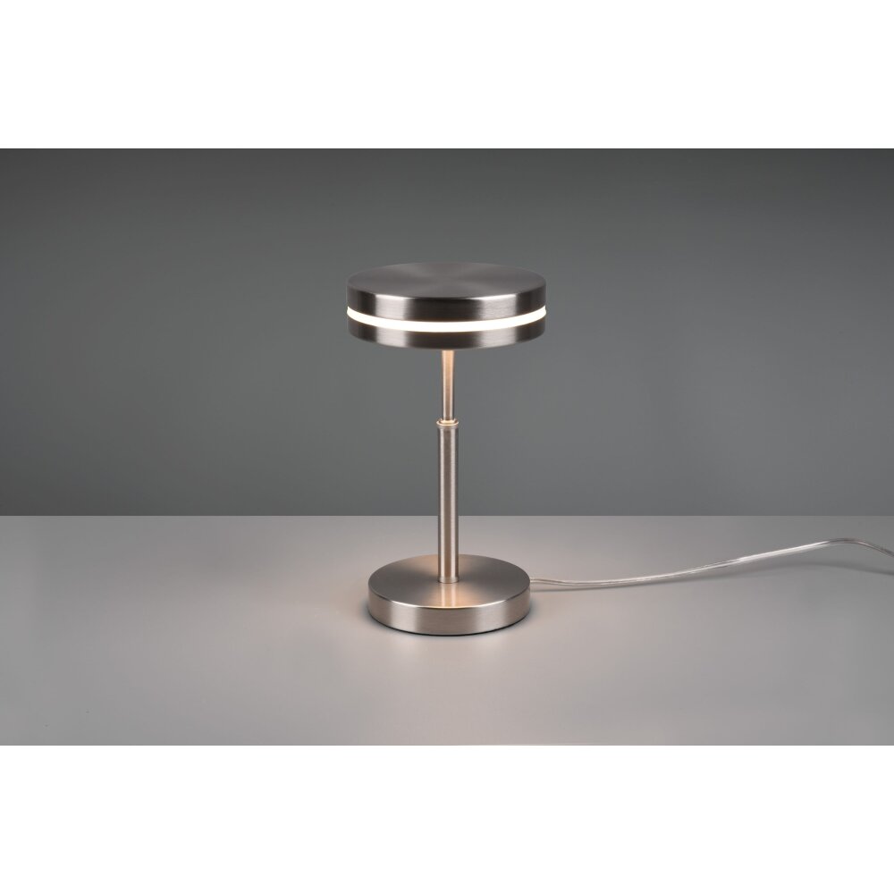 Lampe de table Trio-Leuchten Franklin LED Nickel mat, 1 lumière main product photo