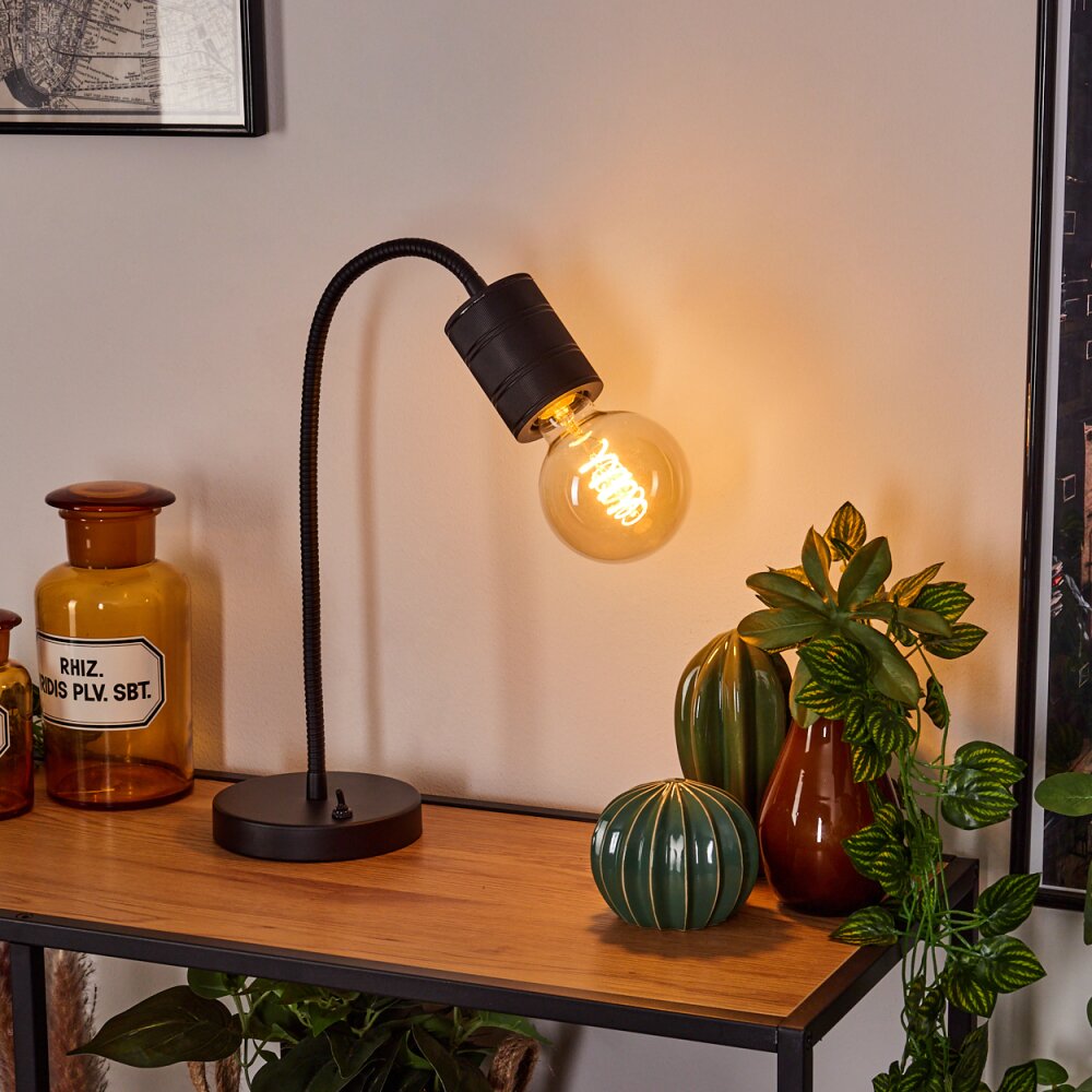 Lampe de table Ajaccio Noir, 1 lumière main product photo