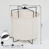 Lampe de table Casoie Noir, 1 lumière