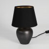 Lampe de table Tapona Brun foncé, Nickel mat, 1 lumière