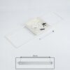 Plafonnier Vaseux LED Blanc, 1 lumière