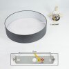 Plafonnier Tveid Nickel mat, 3 lumières