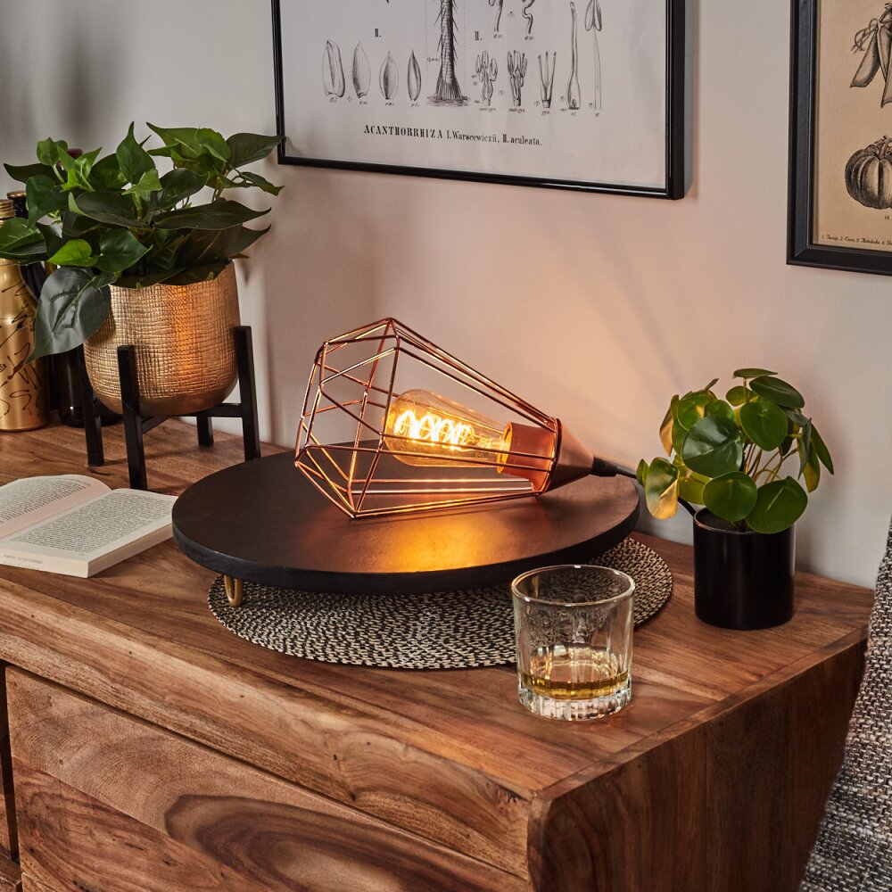 Lampe de table Cenova Cuivre, 1 lumière main product photo