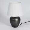 Lampe de table Tapona Brun foncé, Nickel mat, 1 lumière