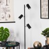Lampadaire Javel Chrome, Noir, 3 lumières