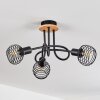 Plafonnier Ballis Écru, Noir, 3 lumières