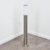 Borne lumineuse Caserta Nickel mat, Blanc, 1 lumière