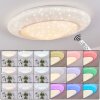 Plafonnier Cresta LED Blanc, 2 lumières, Changeur de couleurs