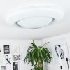 Plafonnier Cresta LED Blanc, 2 lumières, Changeur de couleurs