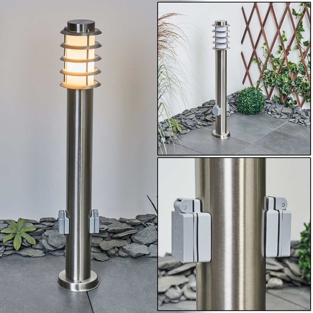 Borne lumineuse Tunes Nickel mat, 1 lumière main product photo
