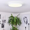 Plafonnier Bergell LED Blanc, 1 lumière
