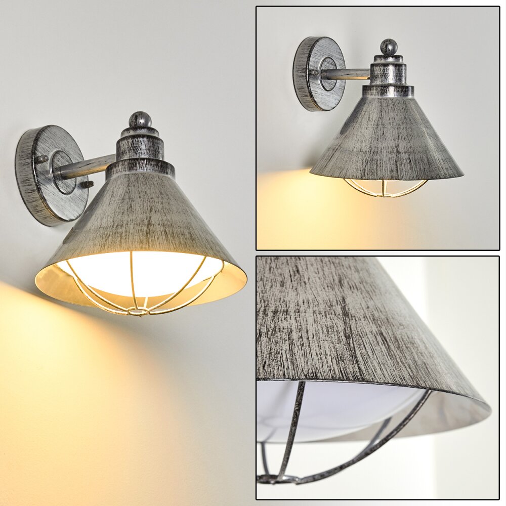 Applique murale d'extérieur Valonne Argenté, 1 lumière main product photo