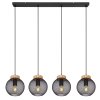 Suspension Globo PABLO Noir, 4 lumières