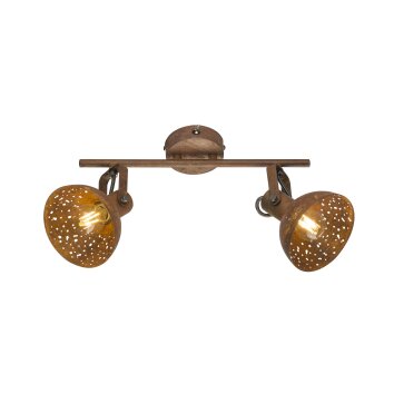 Plafonnier Globo CELINE Rouille, 2 lumières