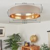 Plafonnier Elsa LED Blanc, 1 lumière