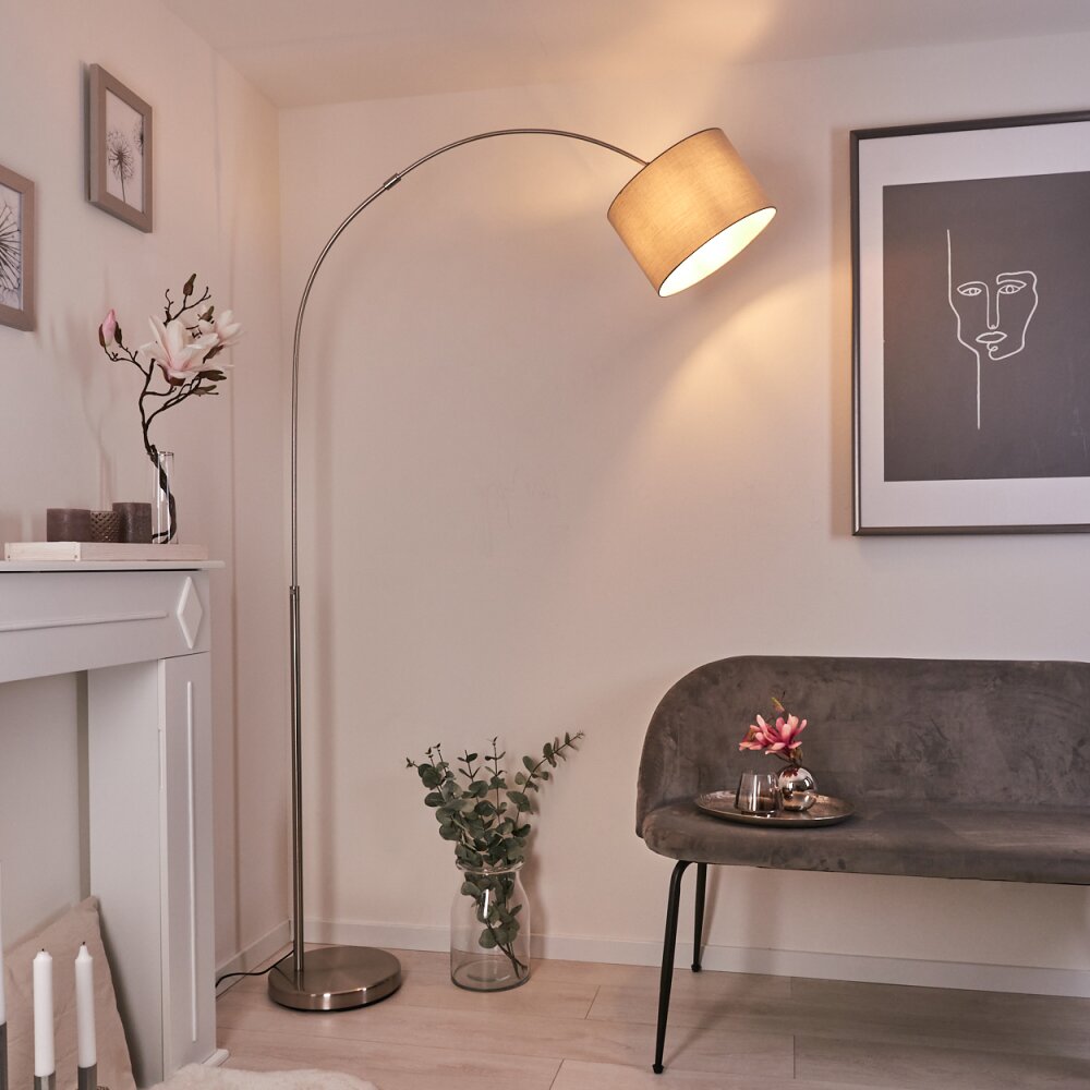 Lampadaire Wiby Nickel mat, 1 lumière main product photo