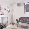 Lampadaire Wiby Nickel mat, 1 lumière