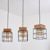 Suspension Fevaag Noir, 3 lumières