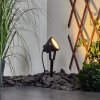 Borne lumineuse Sempach LED Noir, 1 lumière, Changeur de couleurs
