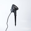 Borne lumineuse Sempach LED Noir, 1 lumière, Changeur de couleurs