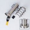 Borne lumineuse Tunes Nickel mat, 1 lumière
