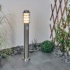 Borne lumineuse Tunes Nickel mat, 1 lumière, Détecteur de mouvement