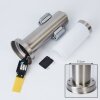 Borne lumineuse Sessa Nickel mat, 1 lumière