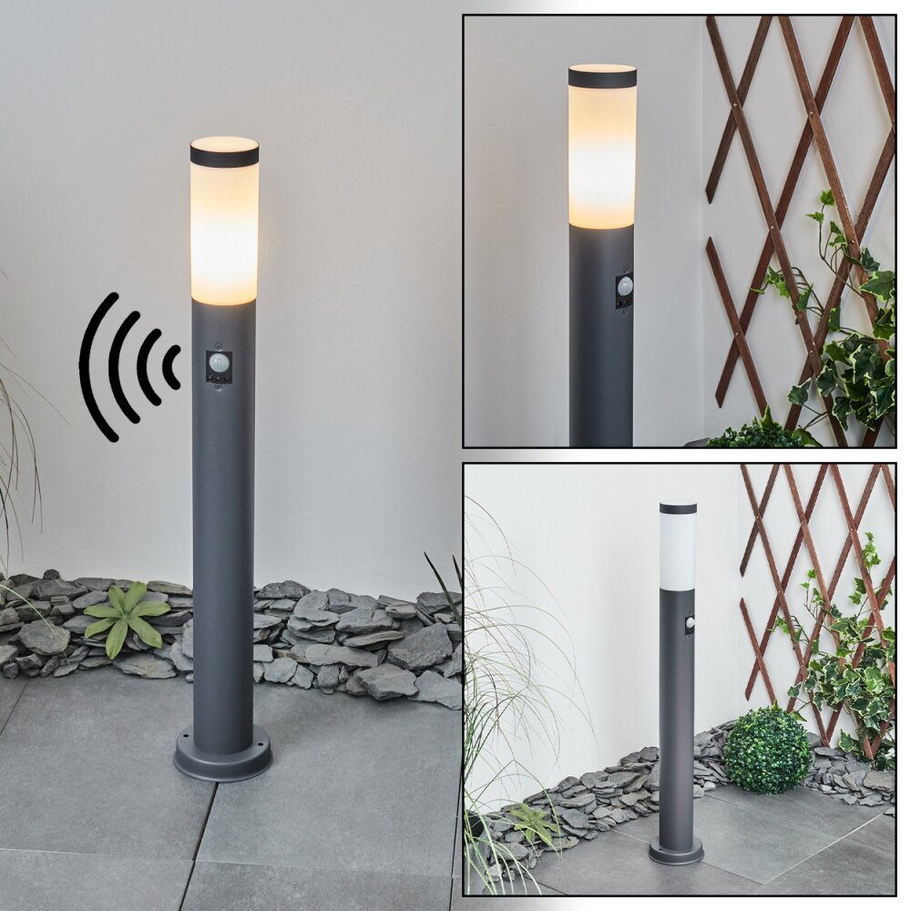 Borne lumineuse Sessa Anthracite, 1 lumière, Détecteur de mouvement main product photo