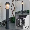 Borne lumineuse Tunes Anthracite, 1 lumière