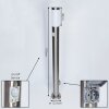 Borne lumineuse Sessa Nickel mat, 1 lumière, Détecteur de mouvement