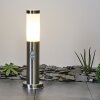 Borne lumineuse Sessa Nickel mat, 1 lumière, Détecteur de mouvement