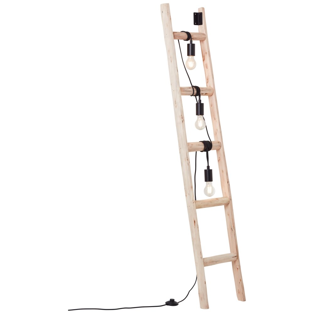 Lampadaire Brilliant Ladder Écru, Noir, 3 lumières main product photo