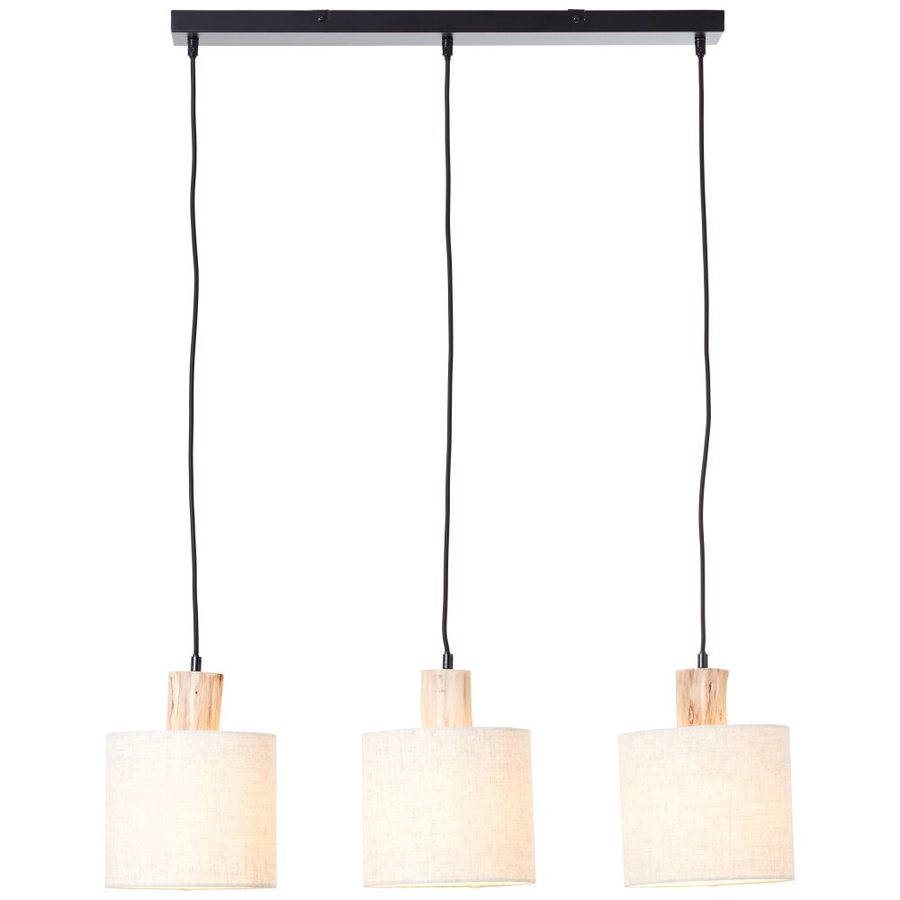Suspension Brilliant Pia Noir, 3 lumières main product photo