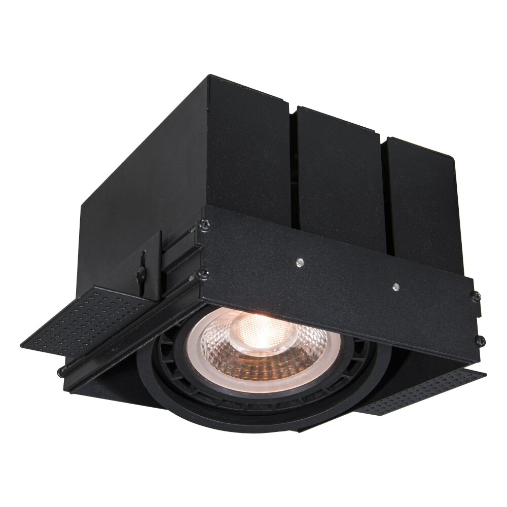 Spot encastrable Lucide TRIMLESS Noir, 1 lumière main product photo