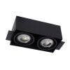 Spot encastrable Lucide TRIMLESS Noir, 2 lumières