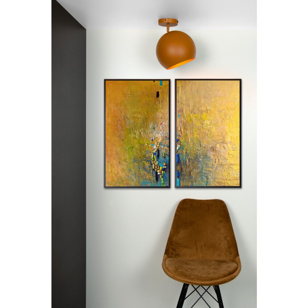 Plafonnier Lucide BINK Jaune, 1 lumière main product photo